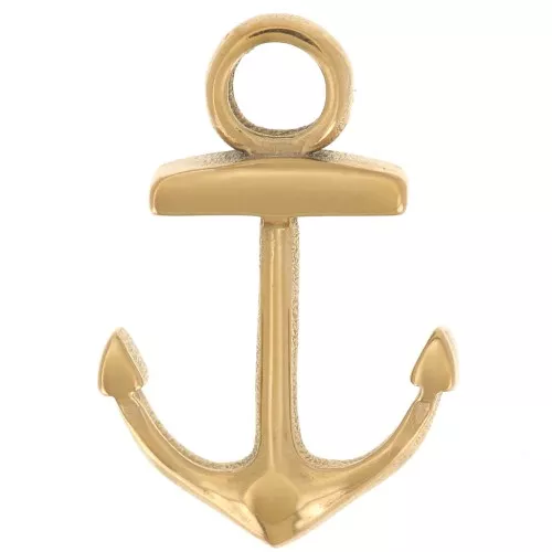 Breloque ancre 18x12 mm - Acier inoxydable 304L Doré x1