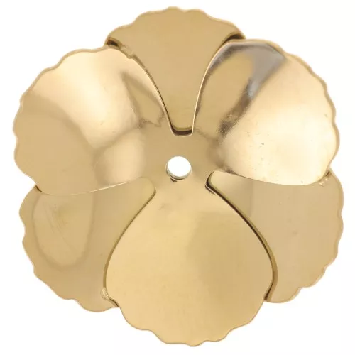 Pendentifs fleur 23 mm - Acier inoxydable 304L Doré x2