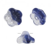 Fleurs boutons 8 mm Crystal Cobalt x20