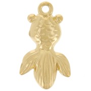 Pendentif carpe koï 25x15 mm - Acier inoxydable 304L Doré x1|raw }}