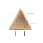 Intercalaire triangle 7 mm doré rose brossé HQ