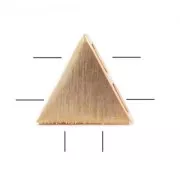 Intercalaire triangle 7 mm doré rose brossé HQ