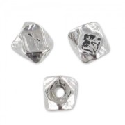 Perle facettée 3 mm rhodié HQ x1