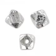 Perle facettée 3 mm rhodié HQ x1