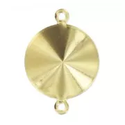 Serti intercalaire à coller pour cabochon PureCrystal 1122 14 mm - Doré x1