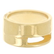 Poussoir rond pour rivoli 12 mm et pour lacet 10 mm - Doré à l'or fin x1|raw }}