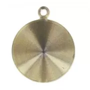 Serti pendentif à coller pour cabochon PureCrystal 1122 14 mm - Bronze x1