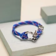 Cordon Paracorde - corde de parachute plate 4 mm - Bleu Pétrole x1m