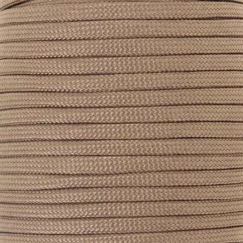 Cordon Paracorde - corde de parachute plate 4 mm - Marron x1m