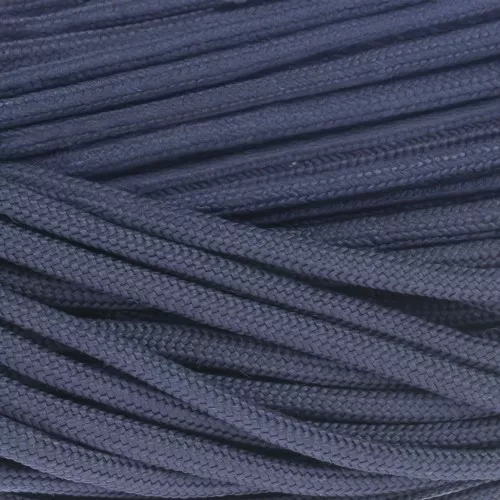 Cordon lacet en polyester 4 mm - Bleu foncé x1m