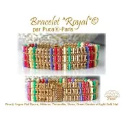 Perles en verre Piros® par Puca® 2x5 mm - Vogue Canary Yellow Mat x10g