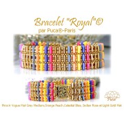 Perles en verre Piros® par Puca® 2x5 mm - Vogue Celestial Blue Mat x10g