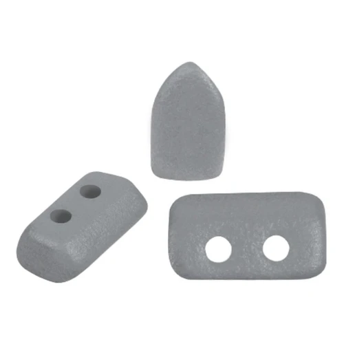 Perles en verre Piros® par Puca® 2x5 mm - Vogue Grey Medium Mat x10g