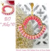 Perles en verre Piros® par Puca® 2x5 mm - Vogue Rose Nude Mat x10g