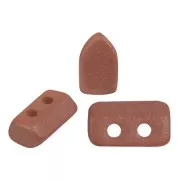 Perles en verre Piros® par Puca® 2x5 mm - Vogue Terracotta Mat x10g