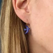 Breloque oiseau en acétate translucide 15x10 mm exclu Perles&Co - Jaune x1