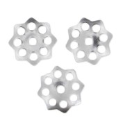 Coupelles filigranées 11 mm en acier inoydable 304 x50