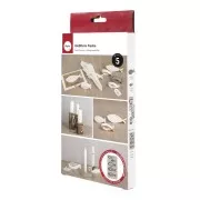 Moule en silicone 26x14.5 cm - 5 formes Poissons - Gris x1