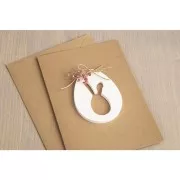 Moule en silicone 26x14.5 cm - 6 formes Oeufs et Lapin Pendentif - Gris x1