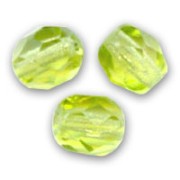 Facettes 4 mm Light Olivine  x50