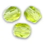 Facettes 4 mm Light Olivine x50