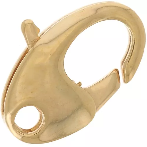 Fermoir mousqueton 10.5 mm - Doré à l'or fin x1