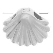 Perle coquillage 7x8 mm - Argent 925 x1