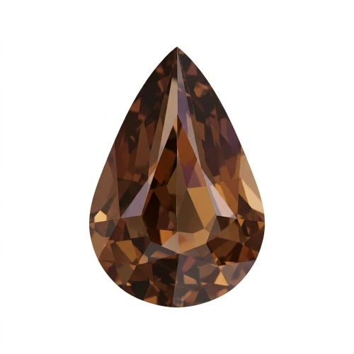 Poire PureCrystal 4328 10x6 mm Smoked Topaz