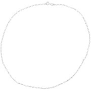 Collier maille Rectangle limée alternée Forçat limée 2 mm - Argent 925 x42cm|raw }}