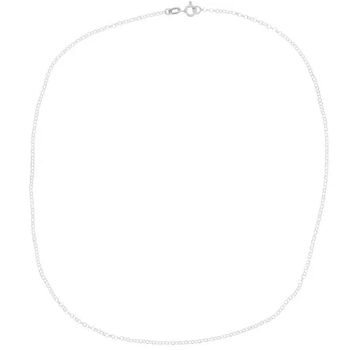 Collier maille Jaseron limée 1.8 mm - Argent 925 x42cm