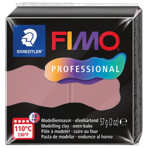 Pâte Fimo Professional 57gr Vieux Rose (n°20)