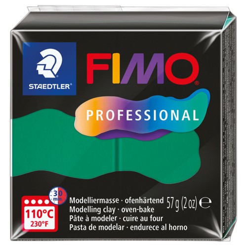 Pâte Fimo Professional 57gr Vert Pur (n°500)