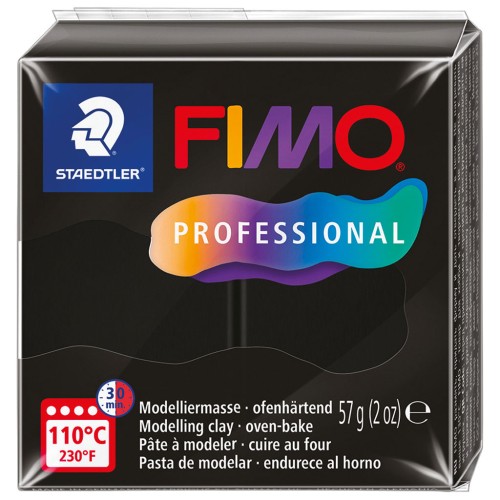 Pâte Fimo Professional 57gr Noir (n°09)