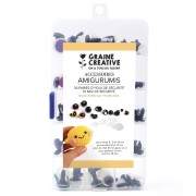 Set de 30 paires d'yeux & 10 nez de sécurité pour peluches et amigurumi|raw }}