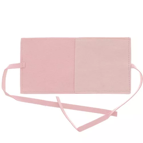 Pochon en suédine pour bijoux 60x60 mm - Rose x1