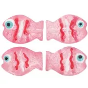 Perle poisson en verre 14x10 mm - Rouge x1
