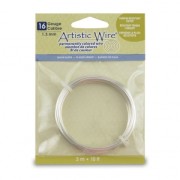 Fil de cuivre Artistic Wire 1.3 mm - Plaqué Argent anti-ternissement x3m