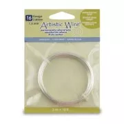 Fil de cuivre Artistic Wire 1.3 mm - Plaqué Argent anti-ternissement x3m
