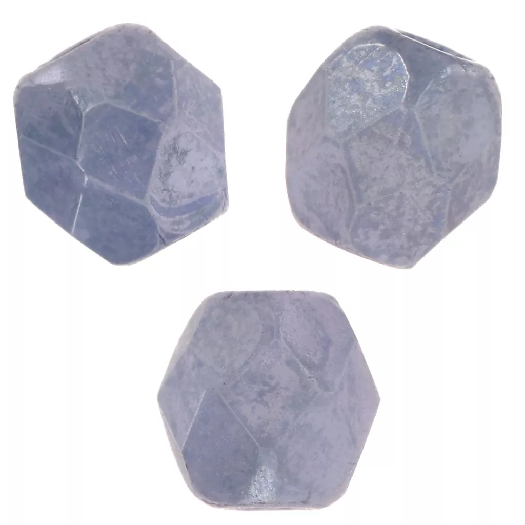 10 Perles Facettées En Cristal De Bohême 10mm - Couleur Blanc Craie, Idéales Pour La Création De Bijoux
