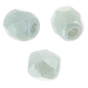 Facettes 3 mm Chalk White Mint Luster x50