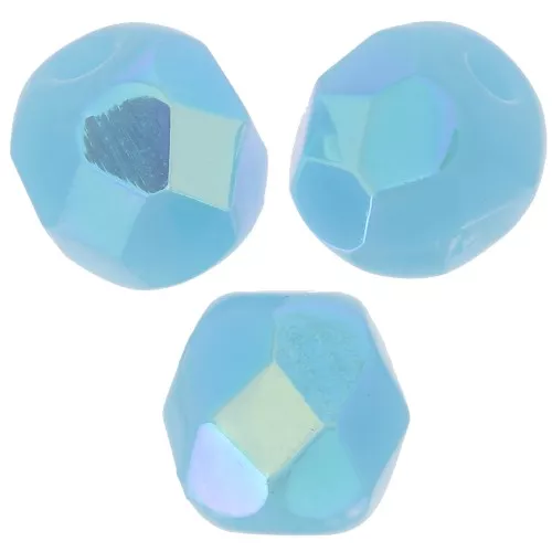 Facettes 4 mm Opaque Turquoise AB x50