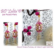 Perles en verre Piros® par Puca® 2x5 mm - Riviera Fuchsia x10g