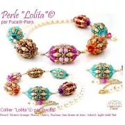 Perles en verre Piros® par Puca® 2x5 mm - Riviera Fuchsia x10g