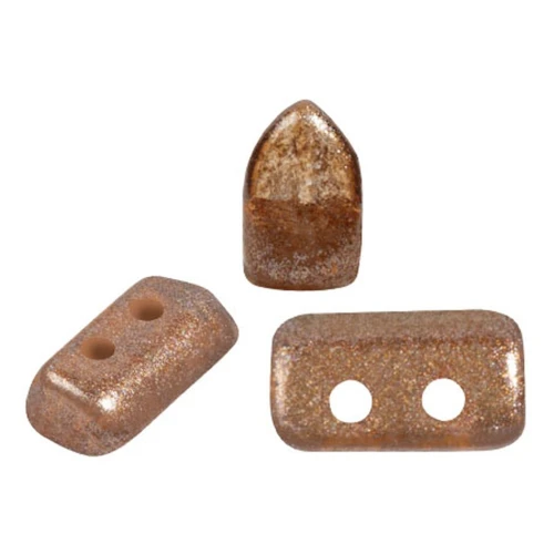 Perles en verre Piros® par Puca® 2x5 mm - Riviera Mocca x10g