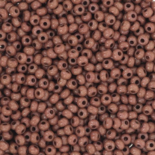 Perles rocailles Preciosa 11/0 2 mm - Terra Intensive - Dark Brown x20g