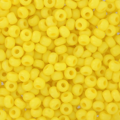 Perles rocailles Preciosa 8/0 3 mm - Terra Intensive - Yellow Mat x20g