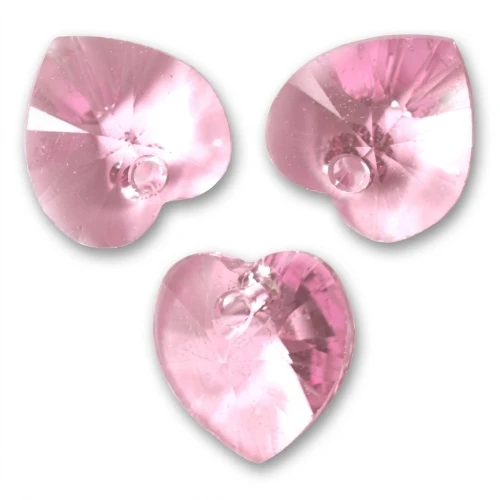 Coeurs PureCrystal 6228 10,3x10 mm Light Rose x6