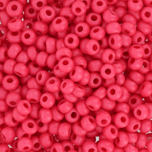 Perles rocailles Preciosa 8/0 3 mm - Terra Intensive - Red Mat x20g