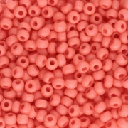 Perles rocailles Preciosa 8/0 3 mm - Terra Intensive - Orange Mat x20g