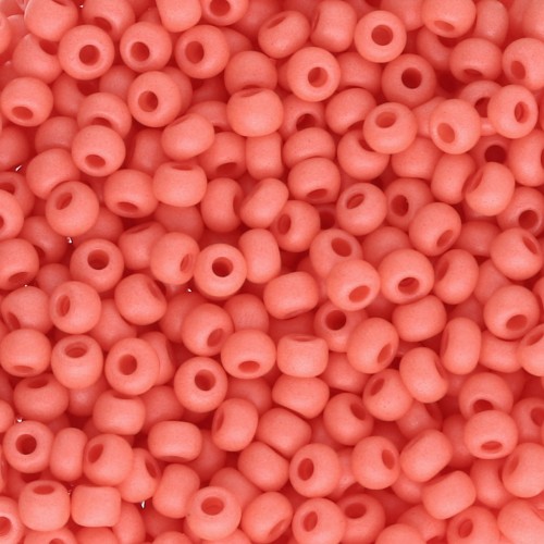 Perles rocailles Preciosa 8/0 3 mm - Terra Intensive - Orange Mat x20g